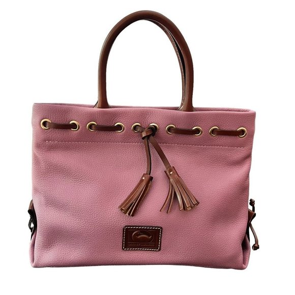 DOONEY & Bourke Purple Tassel Tote Leather NEW - Picture 1 of 9